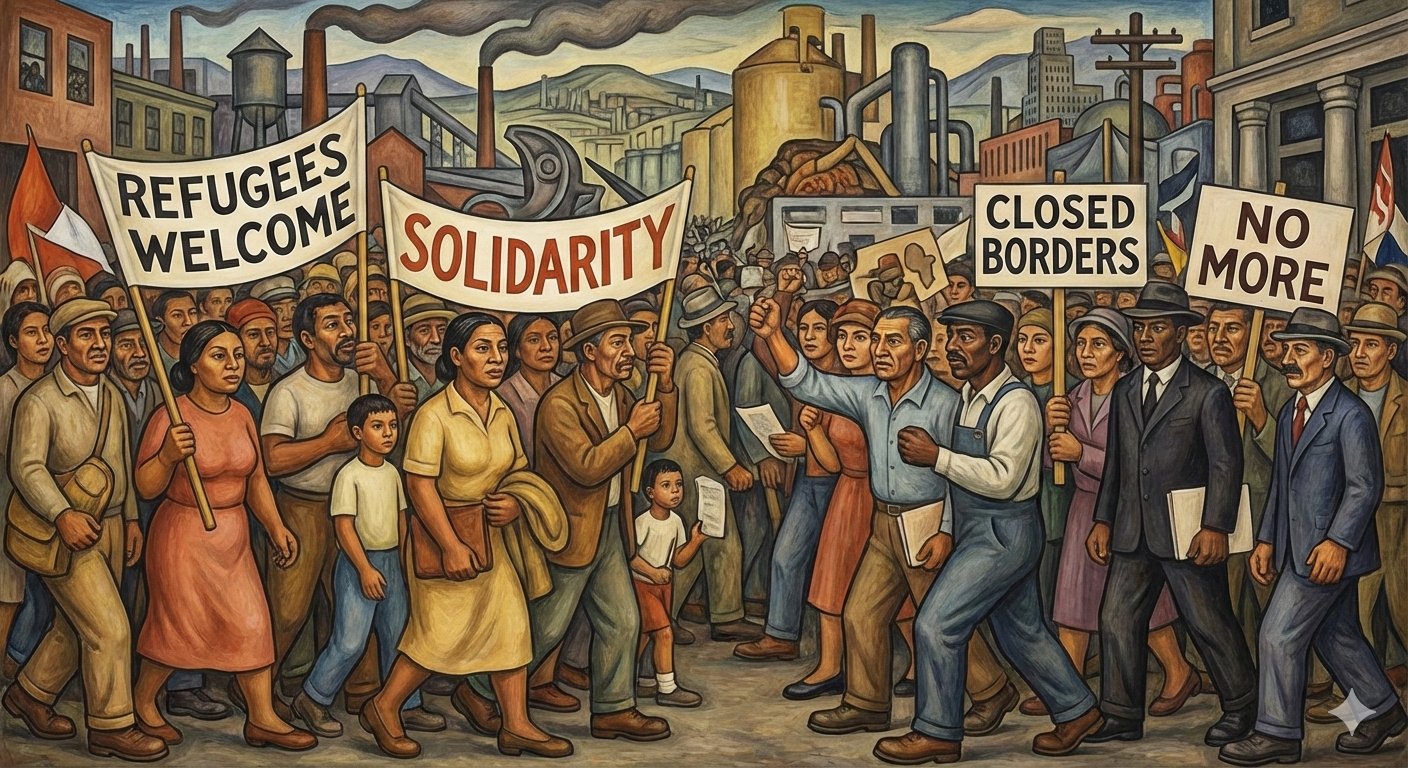 refugee demonstration